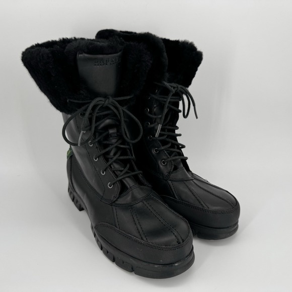 POLO RALPH LAUREN WOMEN'S SZ US 9.5B QUINTA REAL FUR DUCK BOOTS SHEARLING SHEEP - Picture 9 of 11